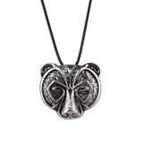 Maxbell Bear Head Amulet Pendant Necklace Norse Viking Necklace Talisman Jewelry