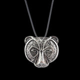 Maxbell Bear Head Amulet Pendant Necklace Norse Viking Necklace Talisman Jewelry