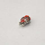 Maxbell Crystal Ladybird Insect Brooch Vintage Animal Pins Fashion Jewelry