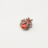 Maxbell Crystal Ladybird Insect Brooch Vintage Animal Pins Fashion Jewelry