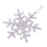 Maxbell Fashion Jewelry Crystal Snowflake Pendant Flower Necklace Pendant Christmas Gift