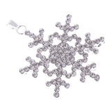 Maxbell Fashion Jewelry Crystal Snowflake Pendant Flower Necklace Pendant Christmas Gift