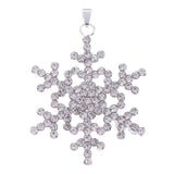 Maxbell Fashion Jewelry Crystal Snowflake Pendant Flower Necklace Pendant Christmas Gift