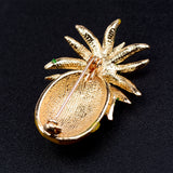 Maxbell Cute Fruit Shape Rhinestone Enamel Pineapple Brooch Lapel Pin Wedding Party