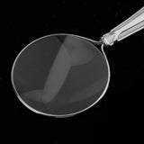 Maxbell Handheld 5X Jewelry Magnifier Magnifying Glass Loupe Reading Tools Silver