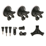Maxbell Low Angle Suction Cup Mount + Screws + Connector Adapter For GoPro Hero 5 4