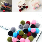 Maxbell 30 Pieces Mixed Colors Acrylic Flocking Felt Spacer Beads Round Shape Beads DIY Pendant Charms Fit Necklace&Bracelet&Earring 14mm