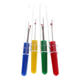 Maxbell 4 Pieces 3.3'' Seam Rippers Stitch Unpicker Sewing Thread Cutters Plastic Handle