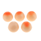 Maxbell 5 Pack Peach Shape Lip Balm Set Anti-cracking Lip Care Cream Kiwi Fruit Flavor