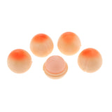 Maxbell 5 Pack Peach Shape Lip Balm Set Anti-cracking Lip Care Cream Kiwi Fruit Flavor