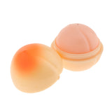 Maxbell 5 Pack Peach Shape Lip Balm Set Anti-cracking Lip Care Cream Kiwi Fruit Flavor