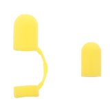 Maxbell Silicone Gel For Apple Pencil Cap Holder / Keeper + Cable Adapter Tether Kit Yellow