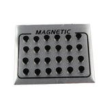 Maxbell 12 Pair Mens Women Black Magnetic Clip On Ear Stud Earrings No Piercing 6mm