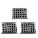 Maxbell 12 Pair Mens Women Black Magnetic Clip On Ear Stud Earrings No Piercing 6mm