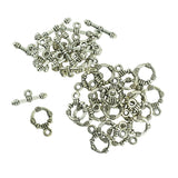 Maxbell 20 Sets Tibetan Silver Wire Wrapped Toggle Clasps Jewelry Making Findings