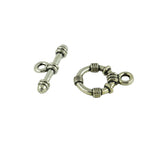 Maxbell 20 Sets Tibetan Silver Wire Wrapped Toggle Clasps Jewelry Making Findings