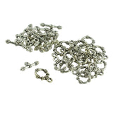 Maxbell 20 Sets Tibetan Silver Wire Wrapped Toggle Clasps Jewelry Making Findings