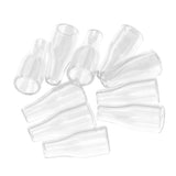 Maxbell 10 Pieces Clear Mini Floating Glass Bottle Wish Charm Pendant Jewelry Making