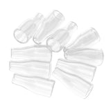 Maxbell 10 Pieces Clear Mini Floating Glass Bottle Wish Charm Pendant Jewelry Making