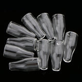 Maxbell 10 Pieces Clear Mini Floating Glass Bottle Wish Charm Pendant Jewelry Making