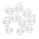 Maxbell 10 Piece 18mm Clear Mini Bulb Glass Bottle Wish Charm Pendant Jewelry Making