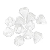 Maxbell 10Pcs Clear Mini Diamond Shape Glass Bottle Wish Charm Pendant DIY Jewelry Makings