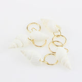 Maxbell 50pcs Hair Ring Braid Rings Hair Loops Clips 8Styles Accessories - Alloy Feather Shell Snowflake Star Leaf Loops Tortoise Cross