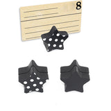 Maxbell 10 Piece Novelty Star Wedding Party Reception Place Card Number Name Holder Stands