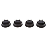 Maxbell 4 Pieces Round Recessed Sub Speaker Box Terminal Binding Post Round Cup Spring Clip 2 Way