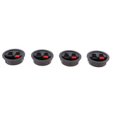 Maxbell 4 Pieces Round Recessed Sub Speaker Box Terminal Binding Post Round Cup Spring Clip 2 Way