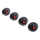 Maxbell 4 Pieces Round Recessed Sub Speaker Box Terminal Binding Post Round Cup Spring Clip 2 Way