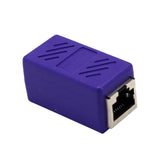 Maxbell Cat5 Cat6 Cat7 RJ45 Lan Network Ethernet Cable Extender Joiner Adapter Coupler Connector 8P8C Straight Female to Female Purple