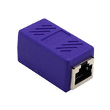 Maxbell Cat5 Cat6 Cat7 RJ45 Lan Network Ethernet Cable Extender Joiner Adapter Coupler Connector 8P8C Straight Female to Female Purple