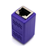 Maxbell Cat5 Cat6 Cat7 RJ45 Lan Network Ethernet Cable Extender Joiner Adapter Coupler Connector 8P8C Straight Female to Female Purple