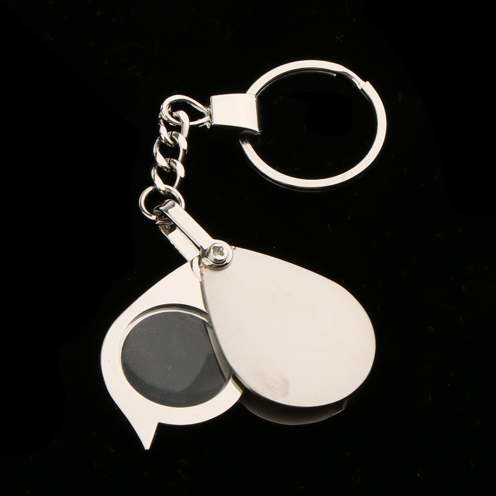 Maxbell Pocket Folding Jewellery Magnifier 15X Magnifying Eye Glass Lens Keychain