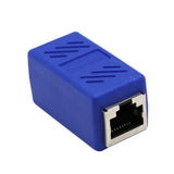 Maxbell Cat5 Cat6 Cat7 RJ45 Lan Network Ethernet Cable Extender Joiner Adapter Coupler Connector 8P8C Straight Female to Female	 Blue