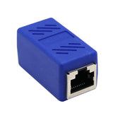 Maxbell Cat5 Cat6 Cat7 RJ45 Lan Network Ethernet Cable Extender Joiner Adapter Coupler Connector 8P8C Straight Female to Female	 Blue