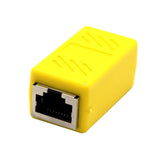 Maxbell Cat5 Cat6 Cat7 RJ45 Lan Network Ethernet Cable Extender Joiner Adapter Coupler Connector 8P8C Straight Female to Female Yellow