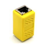 Maxbell Cat5 Cat6 Cat7 RJ45 Lan Network Ethernet Cable Extender Joiner Adapter Coupler Connector 8P8C Straight Female to Female Yellow