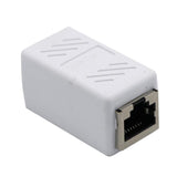 Maxbell Cat5 Cat6 Cat7 RJ45 Lan Network Ethernet Cable Extender Joiner Adapter Coupler Connector 8P8C Straight Female to Female White