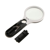 Maxbell 3X 45X Handheld 3 LED Light Magnifier Magnifying Glass Lens Jewelry Loupe