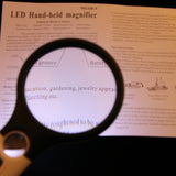 Maxbell 3X 45X Handheld 3 LED Light Magnifier Magnifying Glass Lens Jewelry Loupe