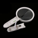 Maxbell 1.5X 5X Handheld 3 LED Light Magnifier Magnifying Glass Lens Jewelry Loupe