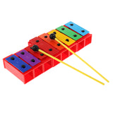 Maxbell DIY 8 Notes Xylophone Rainbow Piano Toys Hand Percussion for Kids Baby Toddle Birthday Gift Toys