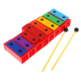 Maxbell DIY 8 Notes Xylophone Rainbow Piano Toys Hand Percussion for Kids Baby Toddle Birthday Gift Toys