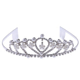 Maxbell Bridal Wedding Crystal Tiara Pearls Headband Headdress Hair Accessories