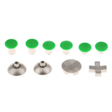 Maxbell 16in1 Aluminum Thumbsticks Buttons W/Case for Xbox One Elite Wireless Controller Green