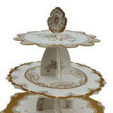 Maxbell Vintage 3 Tiers Paper Cake Stand Holder Wedding Birthday Party Supplies