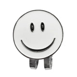 Maxbell White Smile Face Golf Ball Marker With Magnetic Hat Clip Golf Accessories