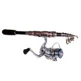 Maxbell Fishing Rod and Spinning Reel Combos Telescopic Rod & Reel, 2.1m Rod + Reel